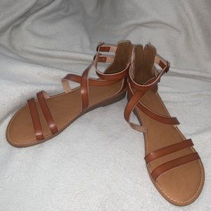 Brown sandals